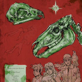 Traditional Art (Ink Doodles) + Digital Colouring (OC Concept)